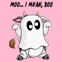 Ghost Cow Moo I Mean Bo Funny Halloween Cooling Performance Long Sleeve Crew