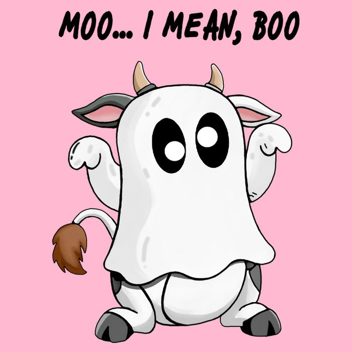 Ghost Cow Moo I Mean Bo Funny Halloween Cooling Performance Long Sleeve Crew