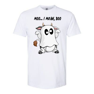 Ghost Cow Moo I Mean Bo Funny Halloween Softstyle CVC T-Shirt