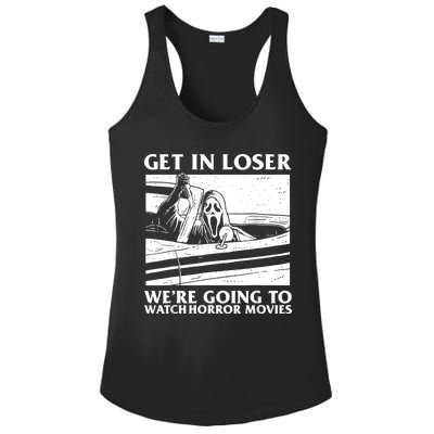 Ghost Face Let's Watch Scary Halloween Horror Movie Ladies PosiCharge Competitor Racerback Tank