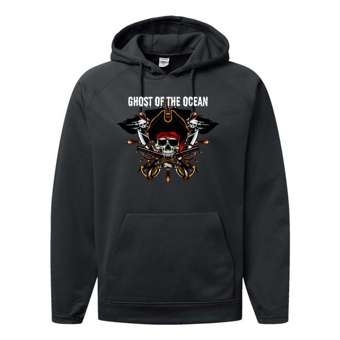 Ghost of the Ocean Pirate Performance Fleece Hoodie