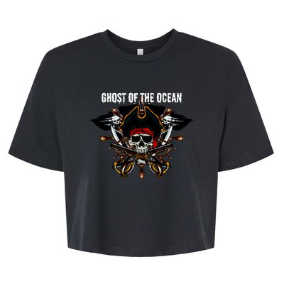 Ghost of the Ocean Pirate Bella+Canvas Jersey Crop Tee