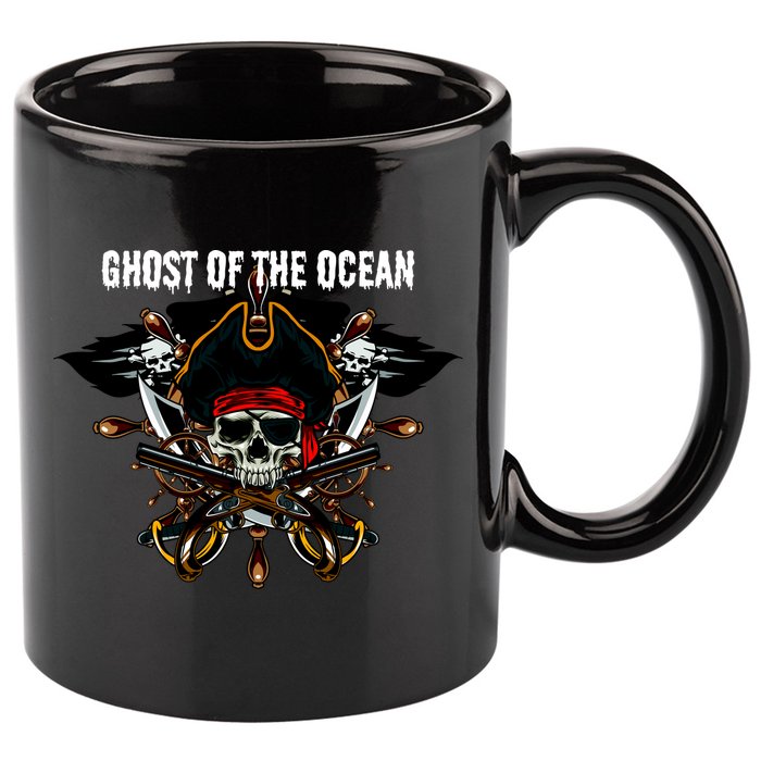 Ghost of the Ocean Pirate 11oz C Handle Ceramic Mug