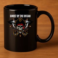 Ghost of the Ocean Pirate 11oz C Handle Ceramic Mug