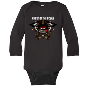 Ghost of the Ocean Pirate Baby Long Sleeve Bodysuit