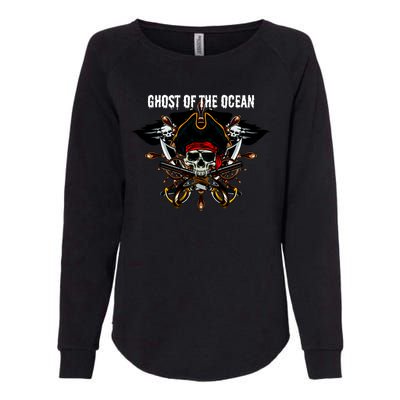 Ghost of the Ocean Pirate Womens California Wash Sweatshirt