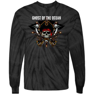 Ghost of the Ocean Pirate Tie-Dye Long Sleeve Shirt