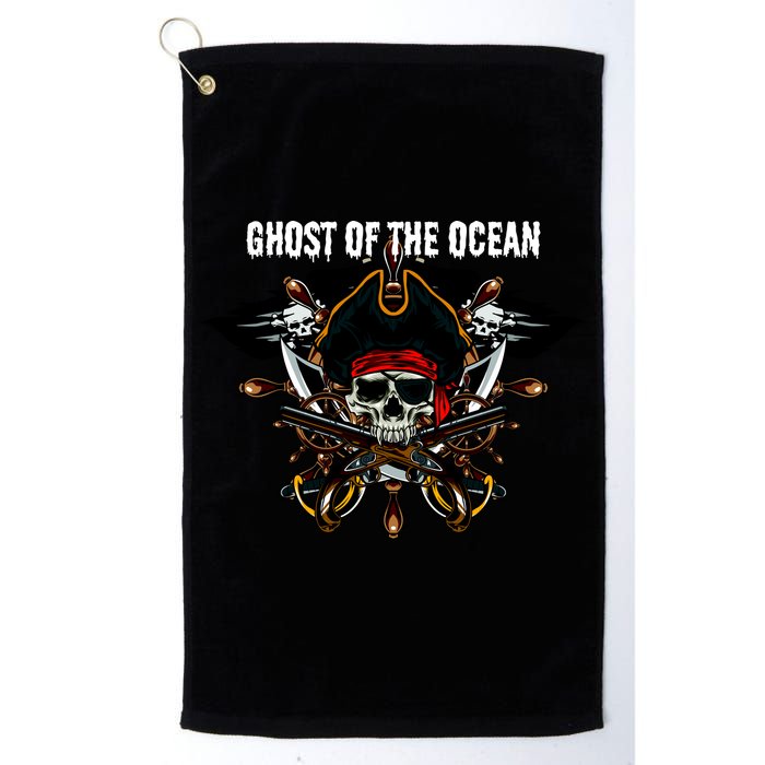 Ghost of the Ocean Pirate Golf Towel
