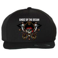 Ghost of the Ocean Pirate Wool Snapback Cap