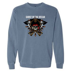 Ghost of the Ocean Pirate Garment-Dyed Sweatshirt