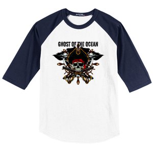 Ghost of the Ocean Pirate Baseball Sleeve Shirt