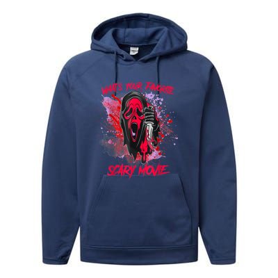 Ghostface Halloween What's Your Favorite Scary Movie Performance Fleece Hoodie