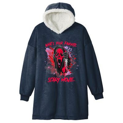 Ghostface Halloween What's Your Favorite Scary Movie Hooded Wearable Blanket