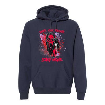 Ghostface Halloween What's Your Favorite Scary Movie Premium Hoodie