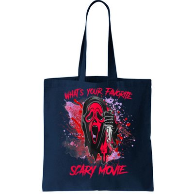 Ghostface Halloween What's Your Favorite Scary Movie Tote Bag