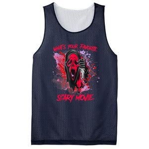 Ghostface Halloween What's Your Favorite Scary Movie Mesh Reversible Basketball Jersey Tank