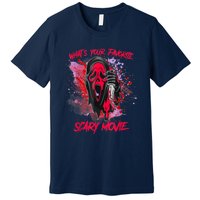 Ghostface Halloween What's Your Favorite Scary Movie Premium T-Shirt