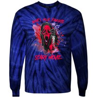 Ghostface Halloween What's Your Favorite Scary Movie Tie-Dye Long Sleeve Shirt