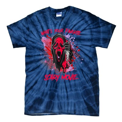 Ghostface Halloween What's Your Favorite Scary Movie Tie-Dye T-Shirt