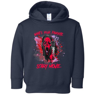 Ghostface Halloween What's Your Favorite Scary Movie Toddler Hoodie