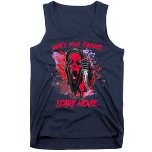 Ghostface Halloween What's Your Favorite Scary Movie Tank Top