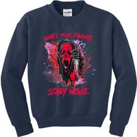 Ghostface Halloween What's Your Favorite Scary Movie Kids Sweatshirt