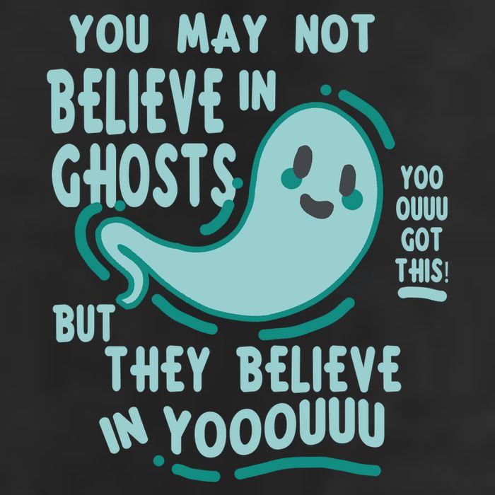 Ghosts Believe In You Funny Halloween Cool Comfort Performance Bucket Hat