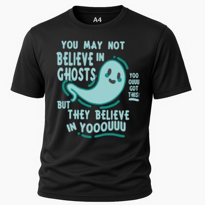 Ghosts Believe In You Funny Halloween Performance Shirt