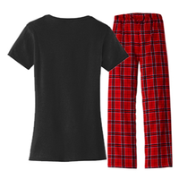 Ghosts Believe In You Funny Halloween Women's Flannel Pajama Set