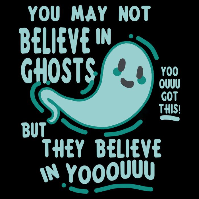 Ghosts Believe In You Funny Halloween Women's Flannel Pajama Set