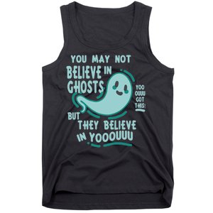 Ghosts Believe In You Funny Halloween Tank Top