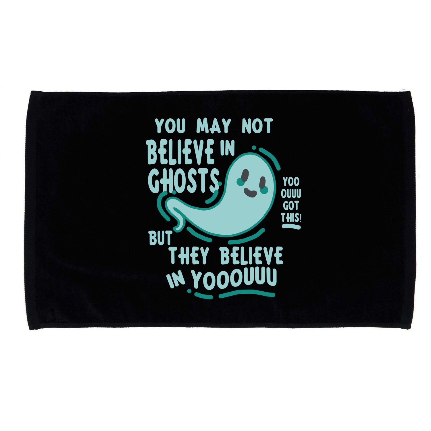 Ghosts Believe In You Funny Halloween Microfiber Hand Towel