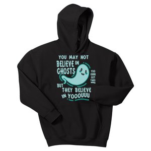 Ghosts Believe In You Funny Halloween Kids Hoodie