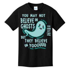 Ghosts Believe In You Funny Halloween Kids T-Shirt