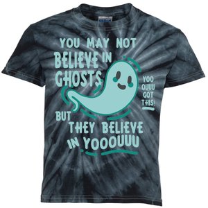 Ghosts Believe In You Funny Halloween Kids Tie-Dye T-Shirt