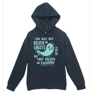 Ghosts Believe In You Funny Halloween Urban Pullover Hoodie