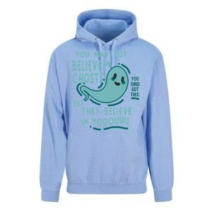 Ghosts Believe In You Funny Halloween Unisex Surf Hoodie