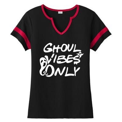 Ghoul Vibes Only Ladies Halftime Notch Neck Tee