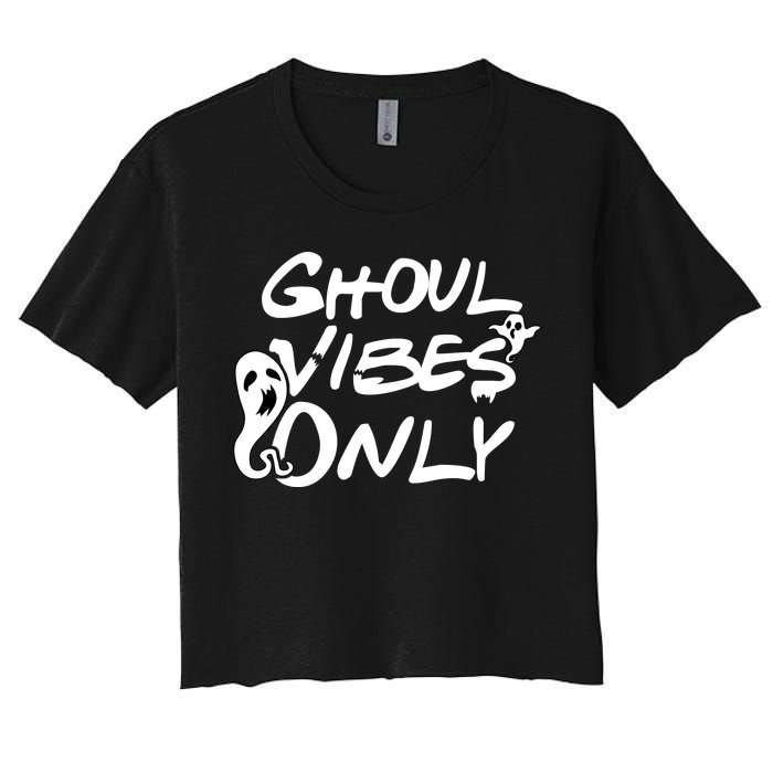 Ghoul Vibes Only Women's Crop Top Tee