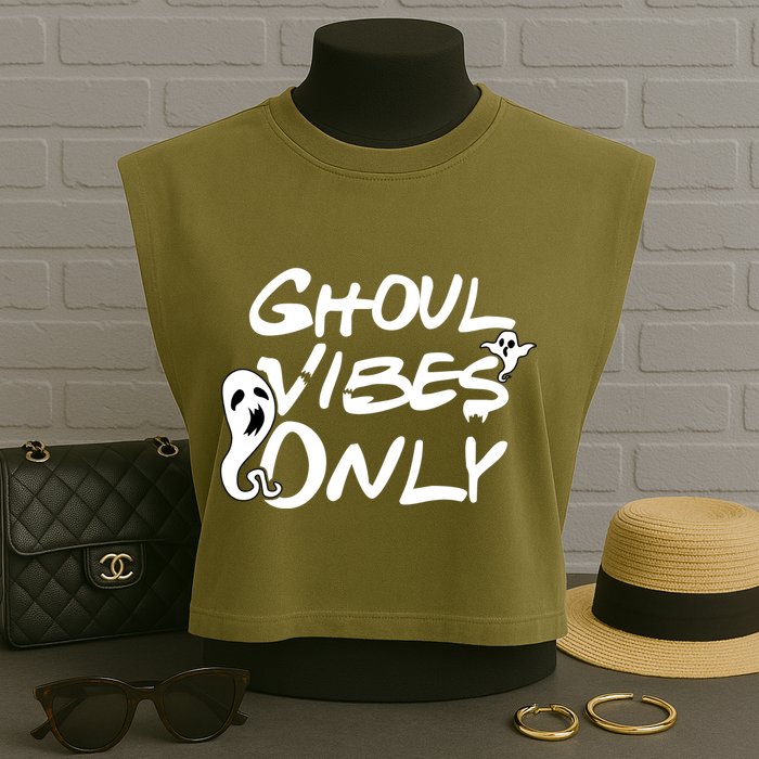 Ghoul Vibes Only Garment-Dyed Women's Muscle Tee