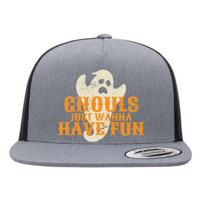 Ghouls Just Wanna Have Fun Flat Bill Trucker Hat