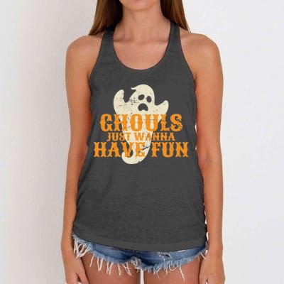 Ghouls Just Wanna Have Fun Women's Knotted Racerback Tank