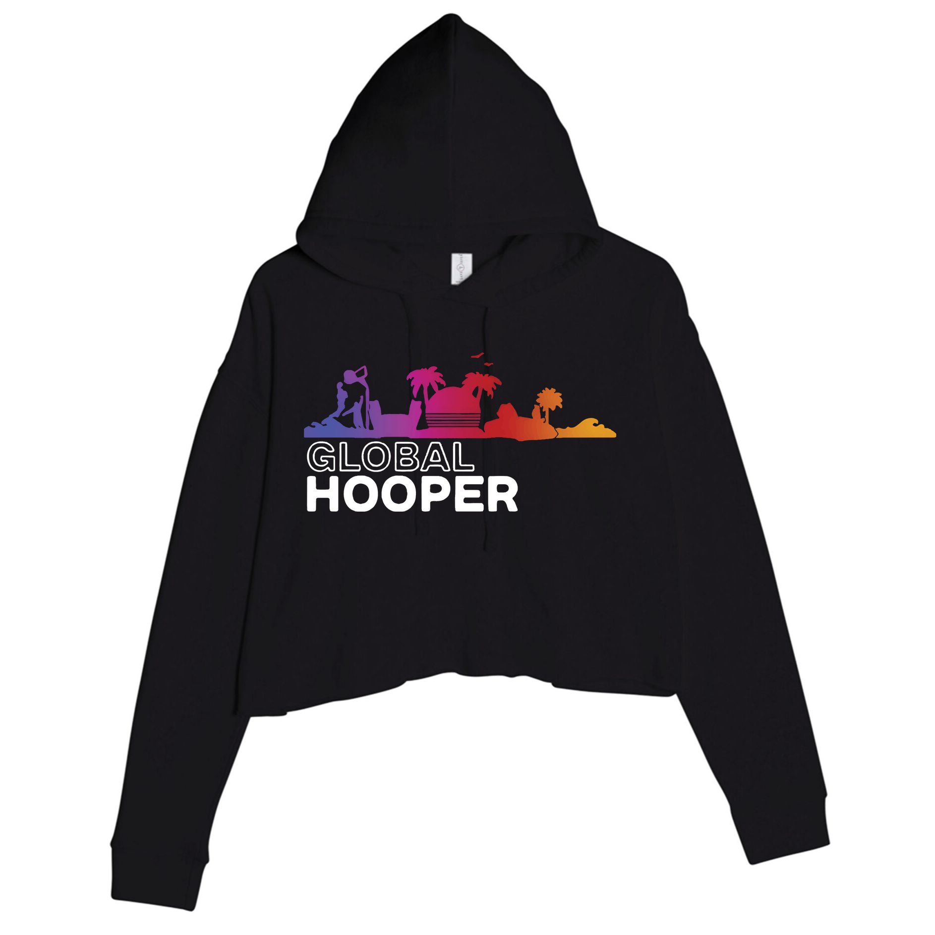 Globalhooper Hooper Paradise Crop Fleece Hoodie