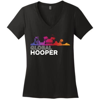 Globalhooper Hooper Paradise Women's V-Neck T-Shirt