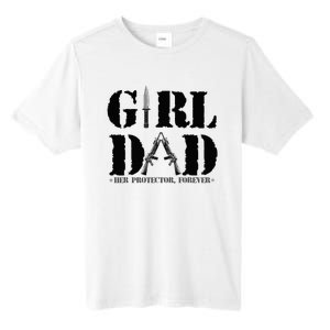 GirlDad Her Protector Forever Funny Father of daughter Tall Fusion ChromaSoft Performance T-Shirt