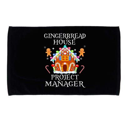 Gingerbread House Project manager Decorating Baking Xmas  Microfiber Hand Towel