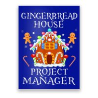 Gingerbread House Project manager Decorating Baking Xmas  Poster