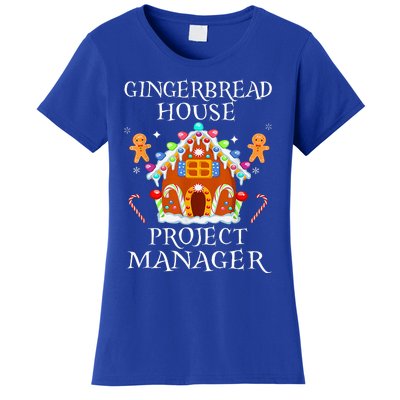 Gingerbread House Project manager Decorating Baking Xmas  Women's T-Shirt