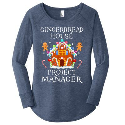 Gingerbread House Project manager Decorating Baking Xmas  Women's Perfect Tri Tunic Long Sleeve Shirt