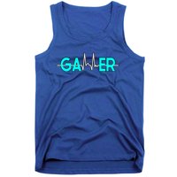 Gamer Heartbeat Play Video Games Cute Gift Tank Top